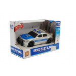 Policajné auto na batérie 1:20 - sivo-modré
